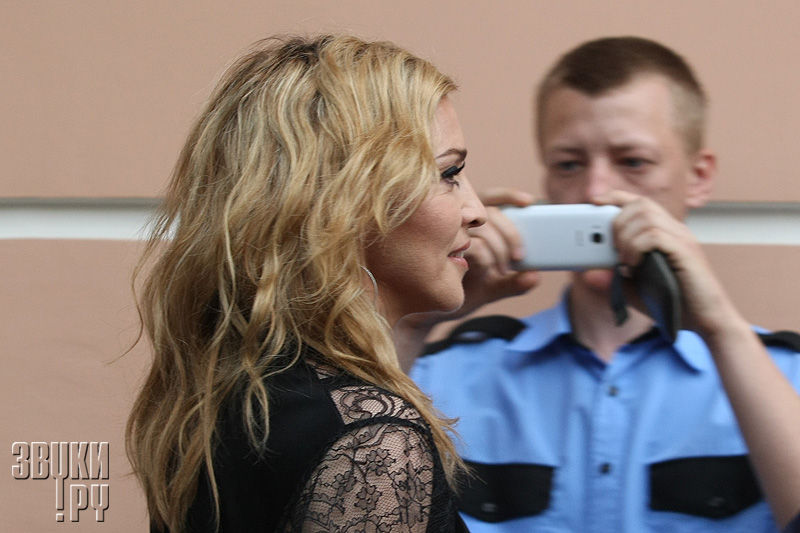 Мадонна в Москве. Открытие фитнес- клуба