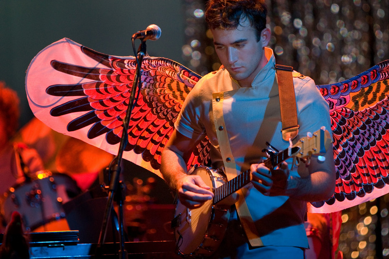 Sufjan Stevens playing banjo