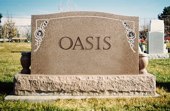 Oasis - надгробие