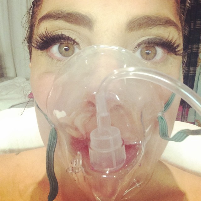 Lady Gaga in hospital