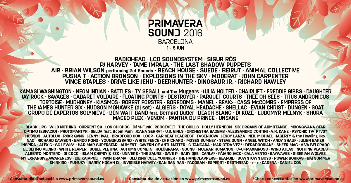 Line-up 2016